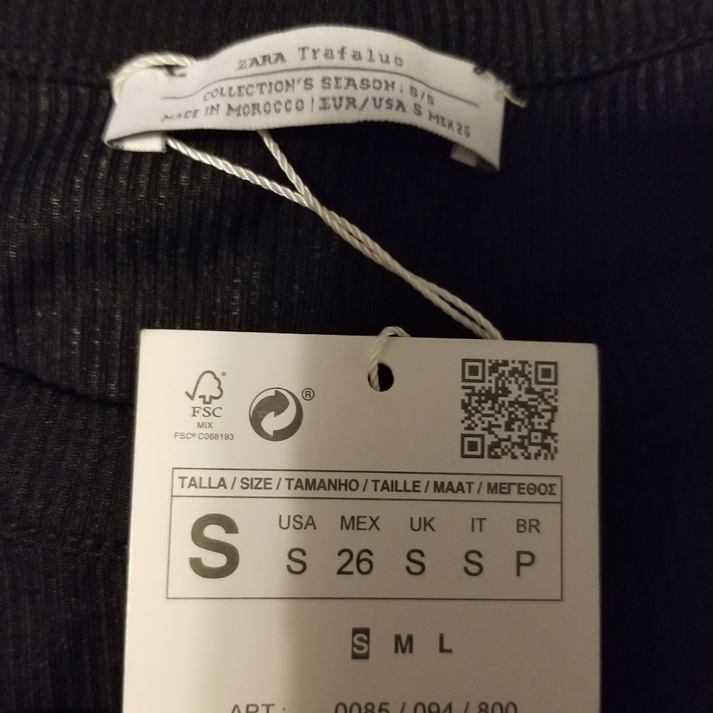 NWT Zara Trafaluc Collection's Halterneck Bodysuit Color Black Size Small - Picture 9 of 10